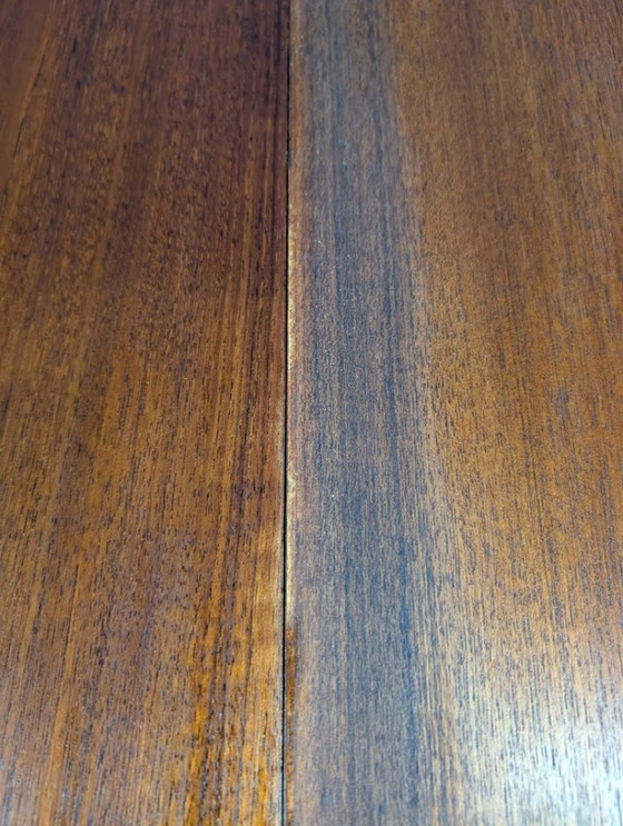 Image 1 of Vintage round extendable dining table, 1960s