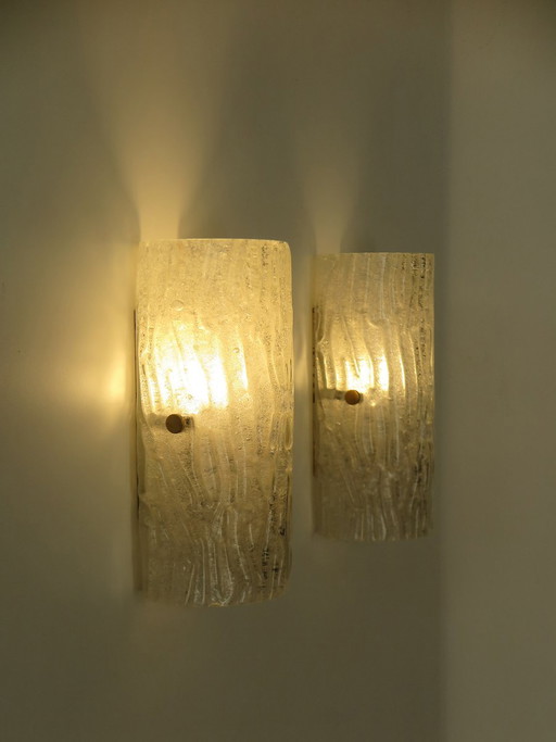 Wall lights by Toni Zuccheri for Archimede Seguso, 1950s, set of 2
