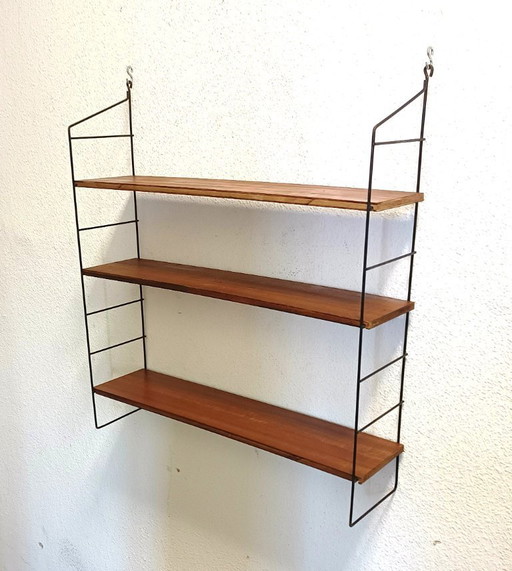 Fifties wall rack with three shelves
