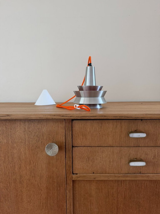 Vintage Granhaga Trava Pendant By Carl Thore - Swedish Design Lamp, Fog & Mørup, Pendant lamps, Aluminium (photo 6 of 8)
