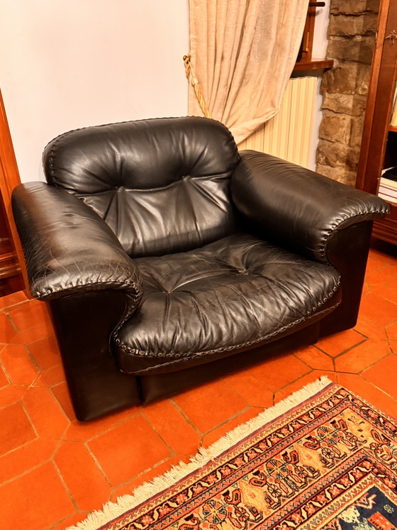 Fine leather armchair - De Sede DS101 model (photo 3 of 5)