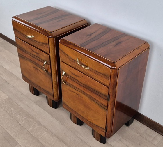Image 1 of Tables de chevet Art Déco Emiliani 1934