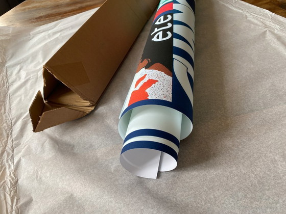 Image 1 of Chamonix Mont-Blanc, summer winter - Vintage ski poster by Henry Reb 70 x 100 cm