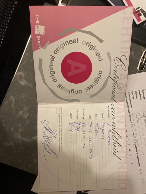 Silkscreen by J. Schafer – with certificate of authenticity