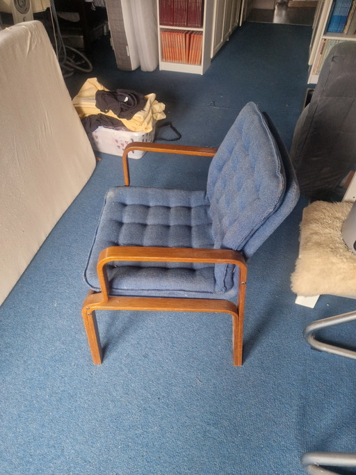 6 x Kinnarps Chairs from 1986 – stoelen fauteuils, Textile, Wood (photo 2 of 5)