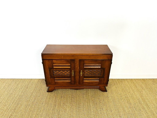 Credenza bassa in rovere Art Déco, Francia, 1940