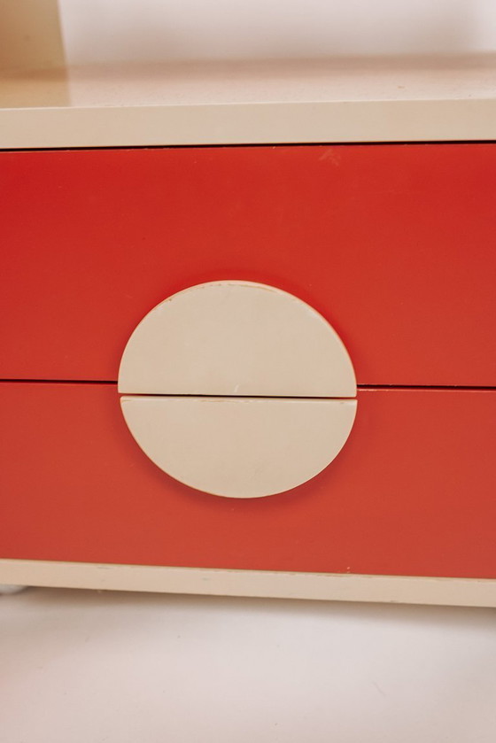 Image 1 of Tables de chevet vintage de style Space Age, italiennes, années 1960