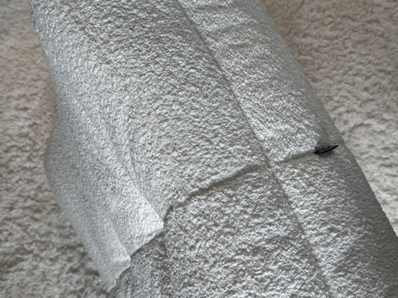 Image 1 of Ligne Roset Togo Pouf/Poef (Pedestal) | Bouclé Cowo (White)