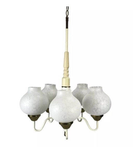 70er Jahre Lampe Leuchte Deckenlampe Hängelampe Kronleuchter Space Age Design
