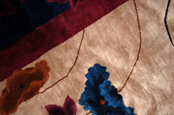 Image 1 of Alfombra china antigua Art Déco hecha a mano, 347 cm x 481 cm (11,4' x 15,8'), década de 1920 -1B469