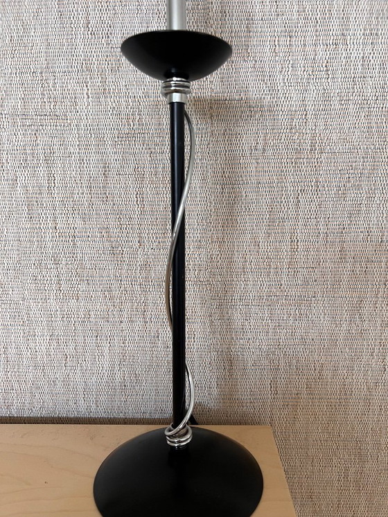 Image 1 of Table lamp black silver chrome twist Massive belgium