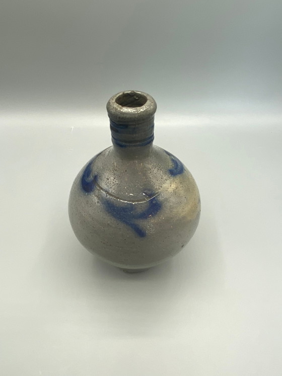 Westerwald Rhenish stoneware jug, globular body, brushed cobalt decoration – Crockery (photo 3 of 5)