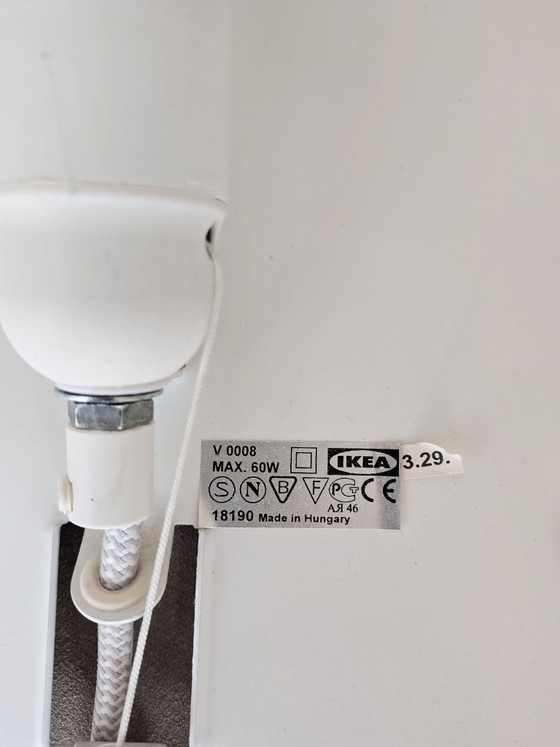 Ikea Stämning wandlamp, Wandlampen, Textiel, Metaal, Wit (foto 9 van 9)