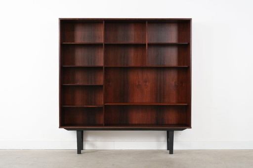 Bibliothèque en bois de rose, design danois, années 1970, production : Danemark