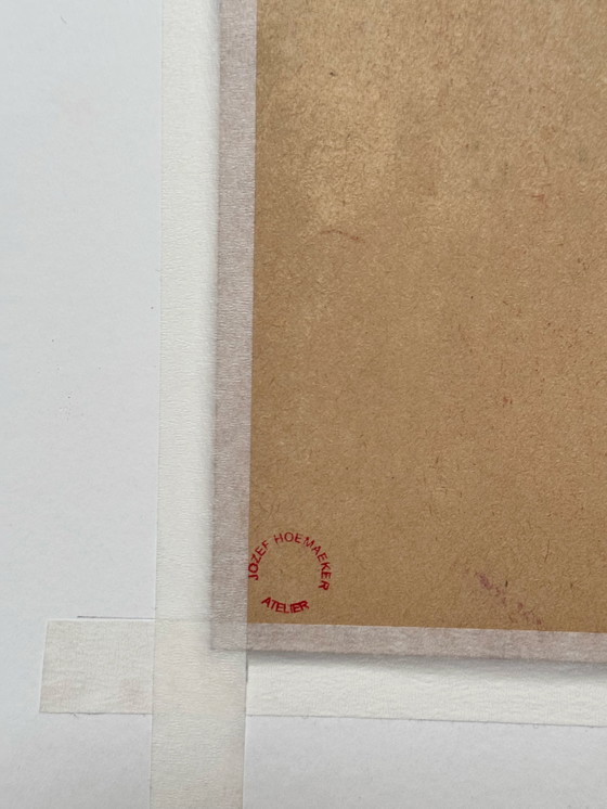 Image 1 of Jozef Hoemaeker (1911-1970) - Abstrakter Roter Mann, 1956