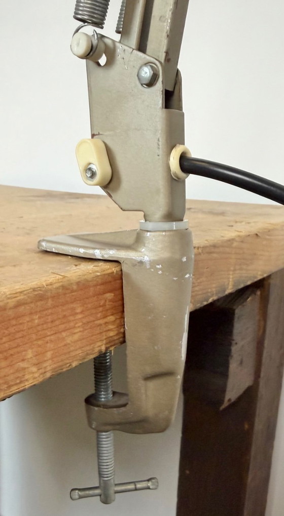Vintage Brown Adjustable Architect Table Lamp, 1960s – Iron, Metal (photo 6 of 23)