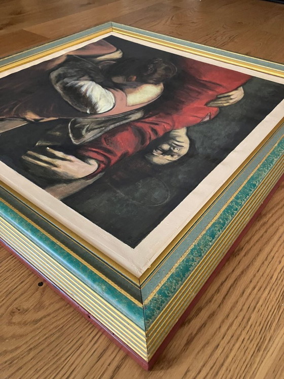 Image 1 of Brilla nel Tevere una stella lucente" 85x85 cm