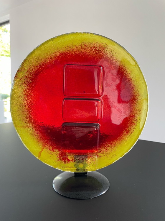 Image 1 of 1960's glassculptuur Brandende Zon