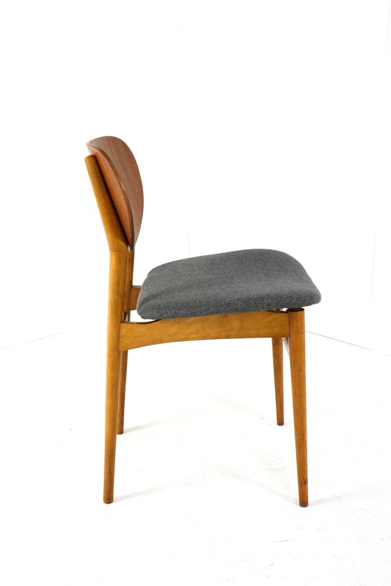 Image 1 of Satz von 4 Vintage Stühlen Neu gepolstert 'Uder'