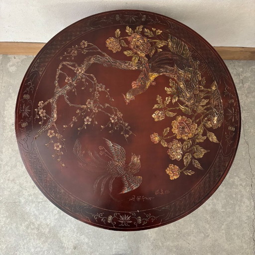 Round Wooden Coffee Table – salontafels (photo 2 of 5)