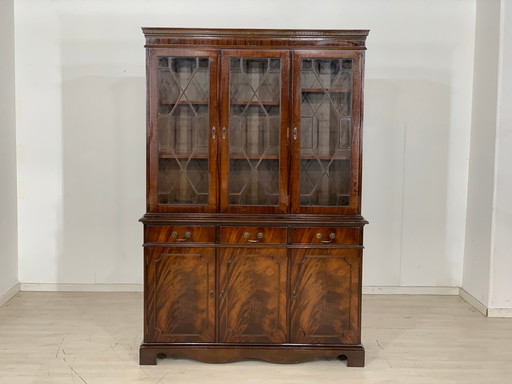 Koloniale stijl dressoir vitrinekast keukenkast vintage