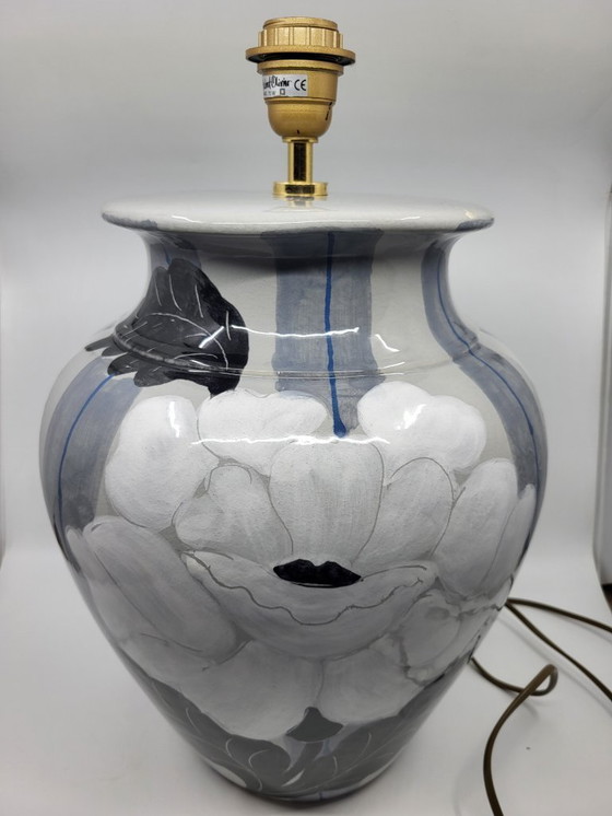 Image 1 of Hubert Olivier ceramic lamp, France, 1980