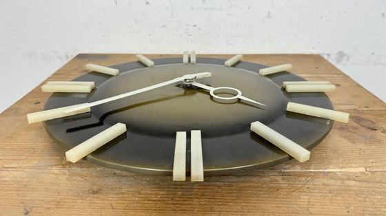 Image 1 of Industrial Office Wall Clock from Pragotron, 1970s