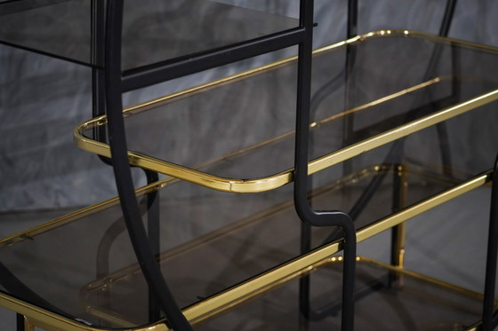 Image 1 of Vintage Hollywood Regency etagèreplank, Italië, jaren 70.