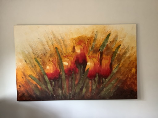 Malen mit Tulpen