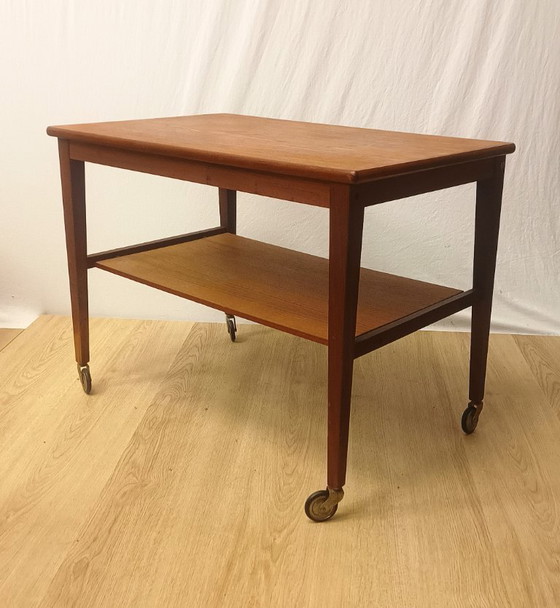 Image 1 of Sixties Servierwagen Nussbaum