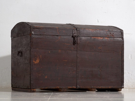 Kleine donkergekleurde antieke kist (ca. 1900) #21 – Ladekasten, Rustic (photo 19 of 40)