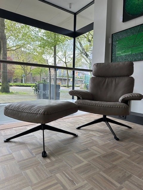 Image 1 of De Sede DS 31 Loungesessel + Ottomane in Leder Natur