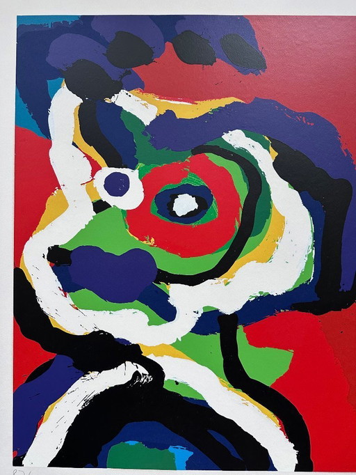 Karel Appel - Thursday "Green head" silkscreen print