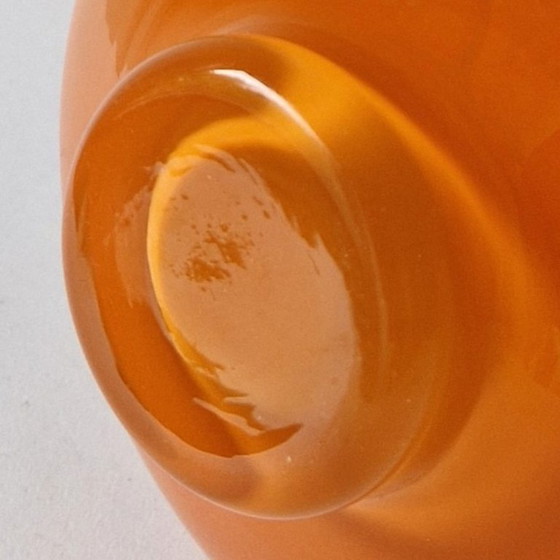 Åseda Glasbruk Sweden - Grande vaso arancione di Bo Borgström - Anni '70 – Åseda Glasbruk Zweden, Vasi (photo 6 of 7)