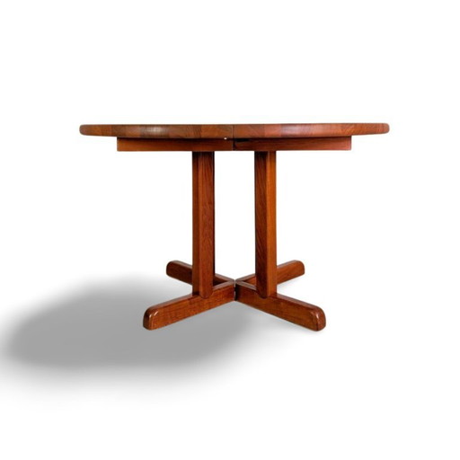 Mesa de comedor original de mediados de siglo Rosengaarden de teca, 1960, extensible