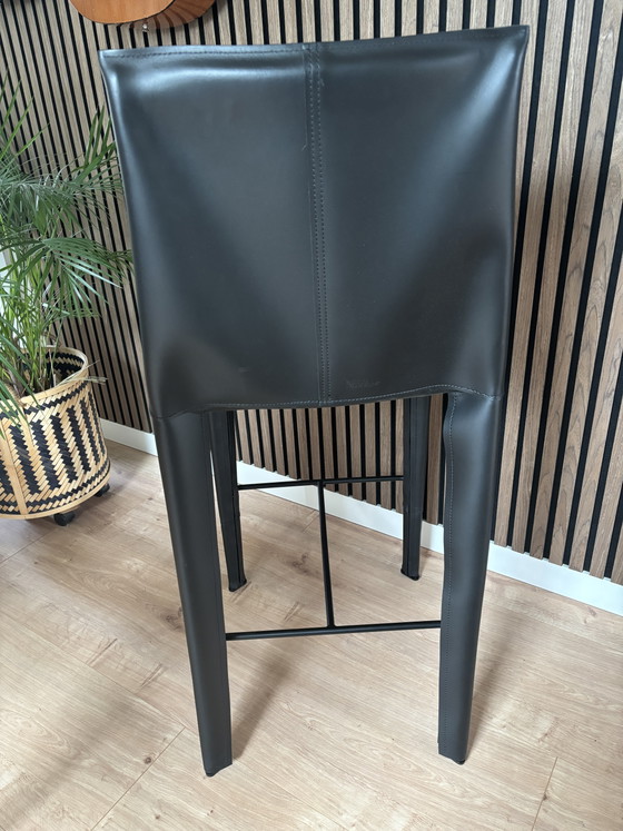 Taburete de bar Enrico Pellizoni – Enrico Pellizzoni, Taburetes de bar, Leather, Metal (photo 5 of 6)