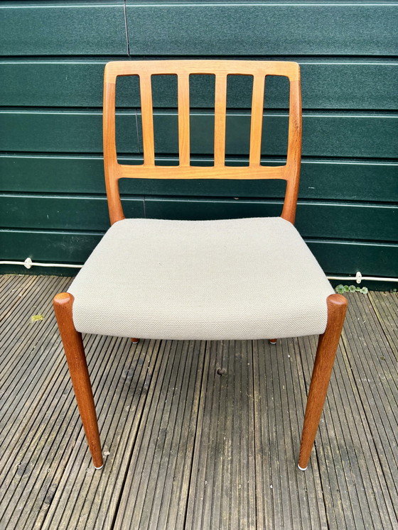 Image 1 of Set van 6 Niels Otto Møller eetkamerstoelen Model 83