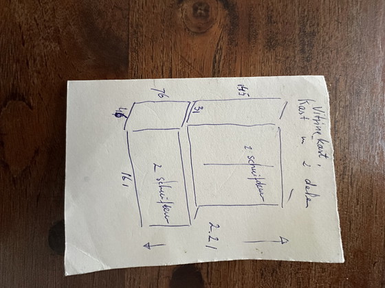 Image 1 of Vetrina in teak di "het Kabinet".