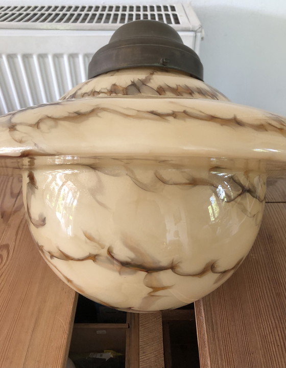 Image 1 of Lampe Art Déco à glaçure magnifique