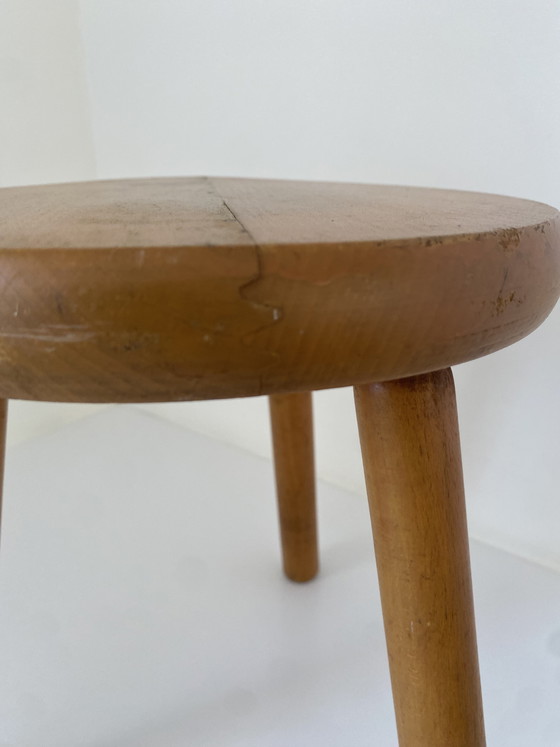 Image 1 of Sgabello vintage in legno - Berger Charlotte Perriand - stile