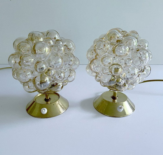 Image 1 of 2x Limburg Bubble Glas Lamps