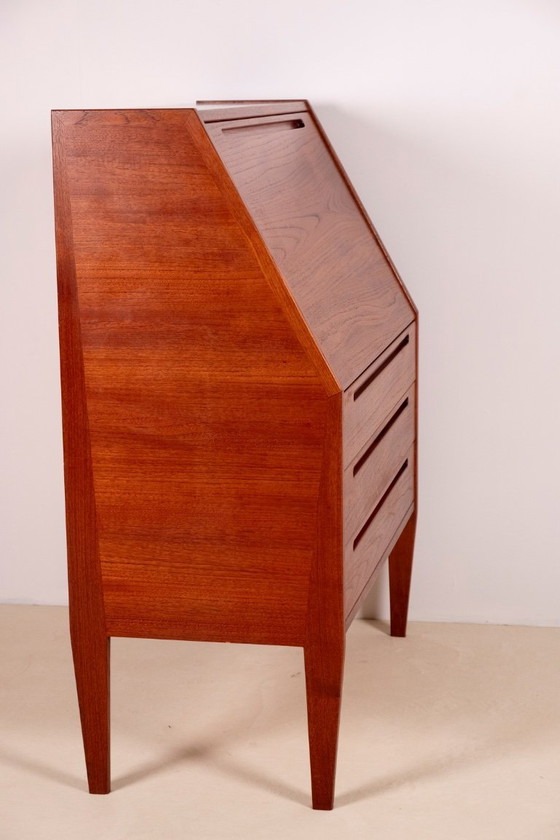 Image 1 of Kai Kristiansen Secretaire Model 63 in Teak, 1960s Denmark