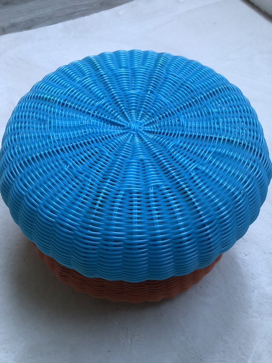 Image 1 of Vintage IKEA Ottoman 4 stuks jaren ‘80.