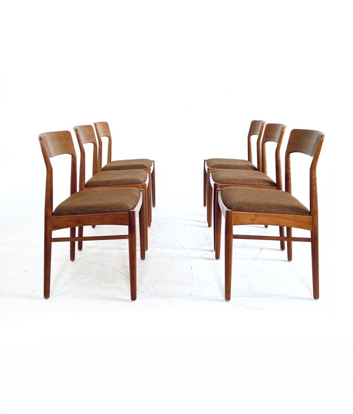 6x vintage dining chair, Henning Kjærnulf '60