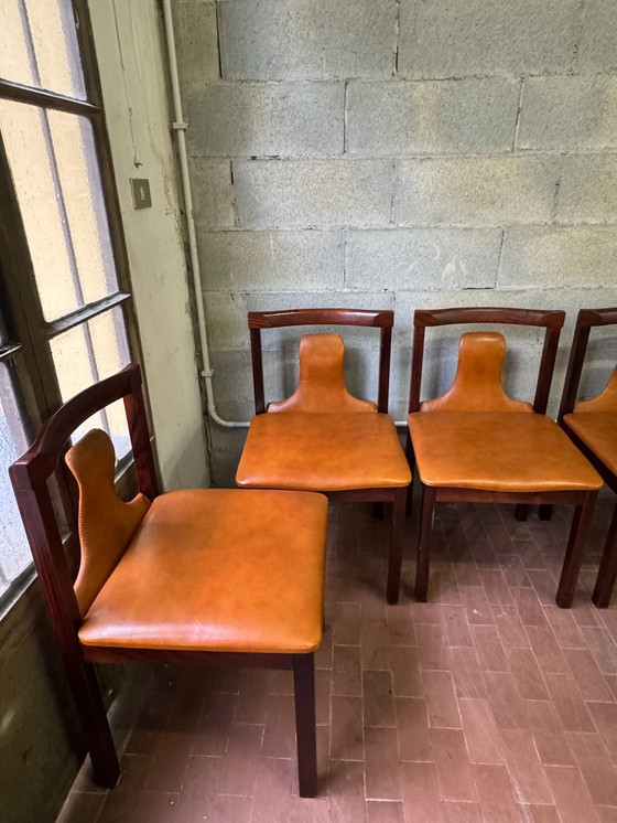 Image 1 of 6 sedie attribuite a Luigi Salocchi per Sormani, anni '60