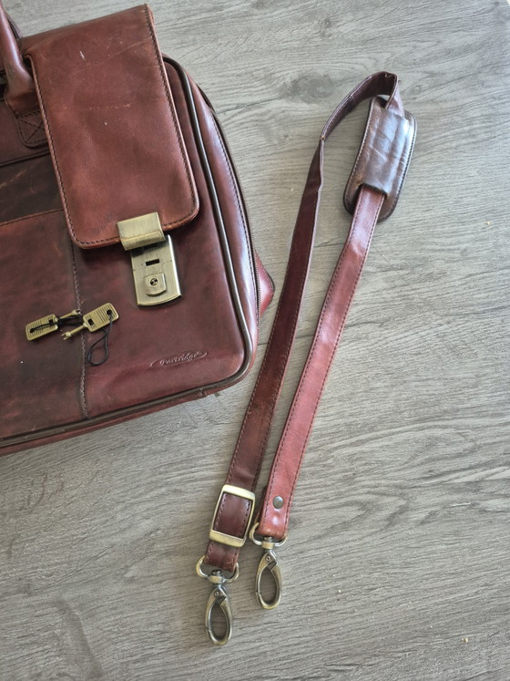 Image 1 of Sac pour ordinateur portable en cuir de perdrix