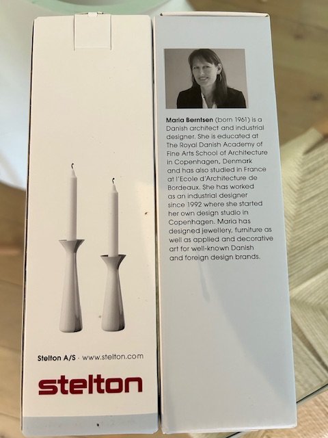 Image 1 of 2x Maria Berntsen (Denemarken) kandelaar