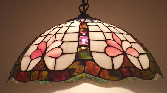 Stained Glass - Tiffany Style Lotus Flower Pendant Lamp (photo 21 of 65)