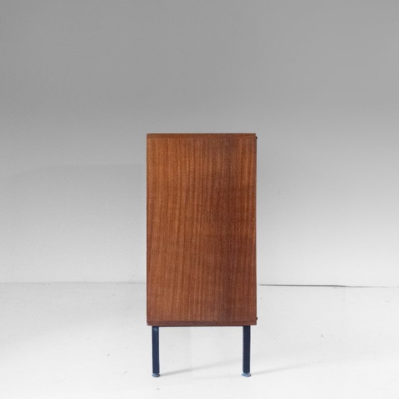 1x Mid-Century Modern Italian Teak Sideboard with Iron Legs & Brass Feet, 1960s – Wood (photo 5 of 14)