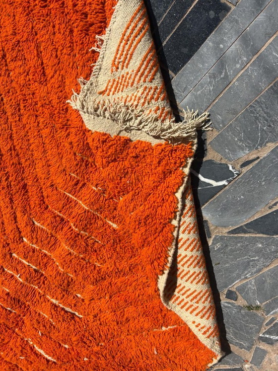 Image 1 of Handgeknüpfter Berberteppich in Orange, 200 cm x 300 cm